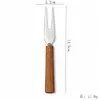 Directo del fabricante, juego de ocho piezas de herramientas para queso con mango de madera de Sapele para repostería casera, espátula para queso y cuchillo para mantequilla de acero inoxidable