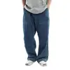 Pantalones Vaqueros Rectos Largos Casuales de Estilo Coreano Retro para Primavera y Otoño, Talla Grande, Moda Masculina Versátil Oversize
