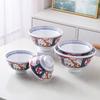 Vajilla tipo porcelana Ruoxuan estilo japonés tazón de melamina engrosado estilo japonés tazón para arroz con carne tazón para arroz con tapa para carne marinada tazón para sopa de ramen cuchara