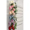 Montaña de Nieve Simulada Princesa Rosa Arreglo Floral de Boda Ingeniería de Jardín Accesorios para Escenario Hotel Hogar Decoración Suave Flores