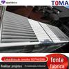 Liga de alumínio persiana de sol externa em formato de lançadeira elétrica isolamento térmico asa de sol persiana réplica persiana 200 persianas em formato de lançadeira