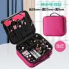 Bolsa pequeña de almacenamiento para cosméticos con divisores extraíbles, bolsa de maquillaje, bolsa para maquillaje y tatuajes, bolso de mano de viaje, bolsa para herramientas de arte de uñas
