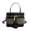 Bolsa Pequena Estruturada Color-Blocking de Nicho para Mulheres 2026 Nova Tendência Moda Versátil Casual de Ombro Transversal