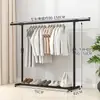 Simple Estante para Secar Ropa del Hogar de Pie para Piso Habitación Balcón Perchero Colgador de Ropa Dormitorio Interior Plegable