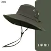 Sombrero de Pescador de Verano con Protección Solar para Montañismo para Hombre, Sombrero para Exteriores con Ala Ancha para Pesca en Verano