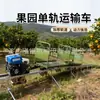 Veículo de transporte monotrilho multifuncional para uso agrícola e florestal, capaz de transportar materiais em terrenos montanhosos e atravessar diversos terrenos