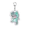 Llavero acrílico de doble cara con forma irregular, colgante exquisito con temática de anime, en stock para entrega inmediata