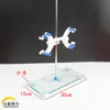 Suporte de ferro suporte de laboratório conjunto completo tamanho grande espessado aço inoxidável padrão nacional micro suporte de ferro incluindo grampo cruzado hu