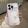 Estojo para armação de lente com blocos de cor para Corgi, Teddy, Schnauzer, adequado para Apple 17PROMAX, capa de celular macia e fofa de cobertura total 16