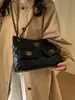Bolso de Hombro Rombo Nuevo Estilo Primavera Temprana 2026, Bolso Cruzado de Aspecto Elegante, Bolso Casual de Cadena para el Brazo, Bolso Elegante para el Trabajo