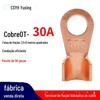 OT vermelho cobre nariz de fiação aberta OT-30A(50 pcs) terminal de fiação de fio redondo conector de cobre lug fio