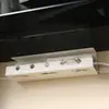Estante organizador de cables debajo de la mesa, estante de acabado para enchufes, ranura de almacenamiento fija para cables, fila de inserción para mesa de computadora, estante de almacenamiento fijo sin perforación