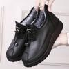 2025 Novos Sapatos de Algodão de Inverno para Mulheres Forrados com Lã para Heattech Sapatos para Mães Impermeáveis Antiderrapantes Solado Macio Botas de Algodão para Pessoas de Meia-Idade e Idosas Botas de Neve