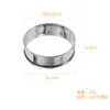 Molde para tarta francesa redonda de acero inoxidable, anillo para mousse de pastel, diámetro interior 8 cm 10 cm, herramienta para hornear