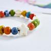 Nova Pulseira Cerâmica Estilo Étnico Chinoiserie para Mulheres, Pulseira Chinoiserie, Nova Pulseira de Contas de Verão para Mulheres, Barraca de Venda Universal