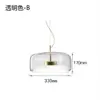 Lámpara de Araña de una Sola Cabeza para Restaurante Nórdico, Simple y Moderna, de Lujo Ligero, para Barra de Bar, Cafetería, Habitación Modelo, Mesita de Noche, Lámparas de Arte en Vidrio