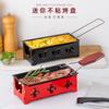 Horno para Queso Suizo Mango de Madera Maciza Plato para Hornear con Plato de Barbacoa Mini Casero para Carne y Queso con Portavelas Plato para Hornear