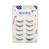 Pestañas Postizas de Maquillaje Tailandés de Sangre Mixta de Tallo Fino con Sensación de Aire Cruz Natural Tallo Transparente Hada Cinco Pares de Pestañas Naturales 008