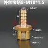 Junta de Pagoda de Cobre Métrica Padrão Rosca Fina Grossa M8 M10 M12