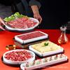 Chinês Hot Pot Shop Shabu Carne Gorda Carne Carneiro Rolo Louça Especial Pendurado Dragão Beef Prato Prato Retangular Prato