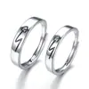 Anillos de Pareja para Hombres y Mujeres, Grabado Personalizado, Estilo Estudiante, Diseño Simple Coreano y Japonés, Anillos de Moda, Regalo para Novia, Estilo de Pareja