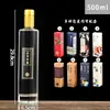 Uma garrafa de vinho branco de 500ml garrafa de vinho para remédio chinês garrafa de vinho 500ml garrafa vazia vidro branco cristal espessado impressão garrafa de vinho para fabricação própria