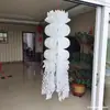 Linterna de Papel de Tres Piezas Pequeña y Colorida Linterna de Papel Blanca Ecológica Linterna de Papel para el Festival Qingming Colgante Blanco para Asuntos Funerarios