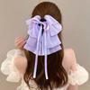 Novo elegante Chiffon Floral Bow Ponytail Clip Back Head Disc Hair Half Tie Hairpin Cross-border Acessórios de Cabelo Atacado