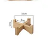 Soporte en forma de cruz bambú nanmu pothos pecera de escritorio maceta base balcón sala de estar plantas verdes simples pothos piso