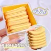 Xixi Biscuit Borla para Polvo con Cojín de Aire Uso Dual Seco y Húmedo Esponja de Maquillaje Base Líquida Polvo con Cojín de Aire Herramienta de Maquillaje de Belleza Paquete de Seis