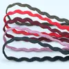 17 Rolos de Fita Ribeteada Colorida de Poliéster de Baixa Elasticidade com Padrão Ondulado, Renda Plana de 3mm e 8mm, Acessórios para Bolsas