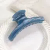 Pinza de Agarre Azul Niebla con Puntos de Glaseado de PC Estilo Coreano para Mujer Pinza de Tiburón Geométrico Elegante de Alta Calidad Super Buenos Accesorios para el Cabello