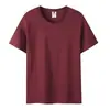 Camiseta de Algodão Puro com Gola Redonda 200g Feita Sob Medida Manga Curta Roupa de Trabalho com Logotipo Impresso Uniforme de Turma de Verão Camisa Cultural Publicitária Feita Sob Medida