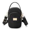 Bolso vertical de tela de nailon para mujer, nuevo bolso para teléfono móvil, monedero, bandolera, color liso, 2022