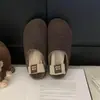Zapatos Birkenstock de lana esponjosa más terciopelo para mujer, suela gruesa, zapatillas de media caña, otoño invierno 2026, zapatillas esponjosas para mujer, zapatillas cerradas para exteriores sin cordones