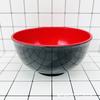 Tazón de Melamina Rojo y Negro Imitación Porcelana Plástico Tazón Negro y Rojo Suministro Tienda Departamental Un Yuan y Dos Yuan Venta al Mayoreo