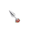 Otoño e Invierno Estilo Dulce-Fresco de Gama Alta Microincrustación de Circonita Garra de Dragón Hoja de Arce Diseño de Nicho Joyería de Perforación Clavos para Hélice de Oreja Clips para Oreja