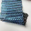 Tejido de Malla con Patrón de Espiga de Trigo con Estampado Completo Dorado, Tejido de Malla Elástica de Espiga para Decorar Vestidos de Escenario y Desfile de Moda