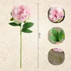 Flor Artificial de Peonía de Alta Gama de una Sola Cabeza Estilo Chino Decoración de Sala de Estar Centro de Mesa de Flores Ramo de Flores Falsas de Peonía