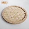 Cesta de bambú tejido de bambú bolsa de materiales diy estudiantes de primaria materiales de investigación plato redondo pequeño de frutas hecho a mano productos de bambú