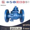 Válvula de esfera de flúor com revestimento de flange manual Q41F-16C Válvula de esfera de PTFE com revestimento de aço inoxidável e revestimento de flúor direto