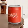 Lixeira Criativa para Quarto Lixeira de Refrigerante Lixeira de Alumínio Grande Capacidade com Tampa Tipo Pressão Tamanho Grande Cesto de Lixo para Armazenamento na Sala de Estar