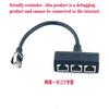 Cable de red uno abierto dos rj45 separador Ethernet RJ45 concentrador Ethernet cable de red uno arrastrar tres