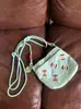 Bolsa de lona de manzana dulce y linda para niñas, nuevo modelo de verano 2026, alto atractivo estético, moderna, casual, bandolera de gran capacidad