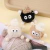Suministro en Stock de Piel de Conejo Rex Duende Bola de Carbón Pequeña Colgante Hecho a Mano para DIY Llavero Versión Coreana Decoración de Zueco Hebilla de Zapato