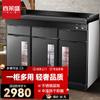 Armario de desinfección comercial Xilaisheng, mesa de mármol, vajilla, armario de desinfección de acero inoxidable, alta temperatura, temperatura media, gran capacidad