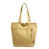 Bolso de Hombro Simple de Color Sólido 2024 Nuevo Bolso Tote Ligero y Moderno de Gran Capacidad Popular Nicho Hermoso Bolso de Lona