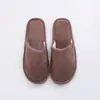 Nuevas Pantuflas de Felpa para Interior para el Hogar Otoño e Invierno Suelo de Madera Cálidas EVA Postparto Algodón Cixi