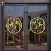 2026 Feliz Año Nuevo Día de Año Nuevo Festival de Primavera Decoración de Ambiente Hogar Balcón de Año Nuevo Cocina Puerta de Vidrio y Ventana Pegatinas de Flores