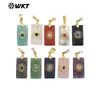 Wt-P2011 Exportación Más Vendido Pequeño Sol Dorado Incrustado Piedra Natural de Colores Colgante Rectangular Accesorios Hechos a Mano